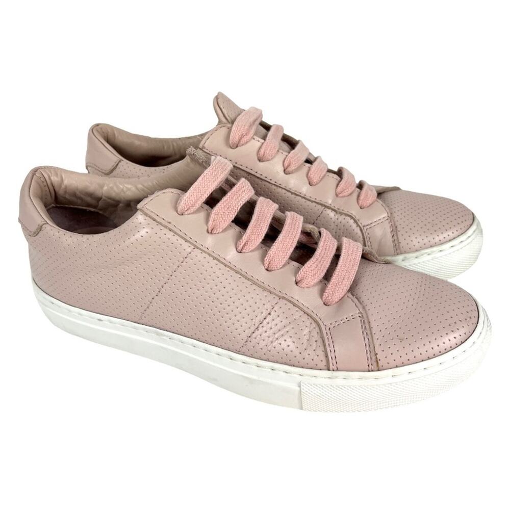 GREATS Blush Pink Royale Perforated Low Top Sneaker Size 37 / 7